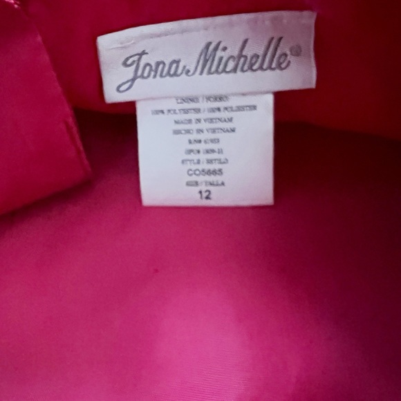 ❌SOLD❌ NWT Jona Michelle Red Glitter Party Dress - Picture 5 of 8